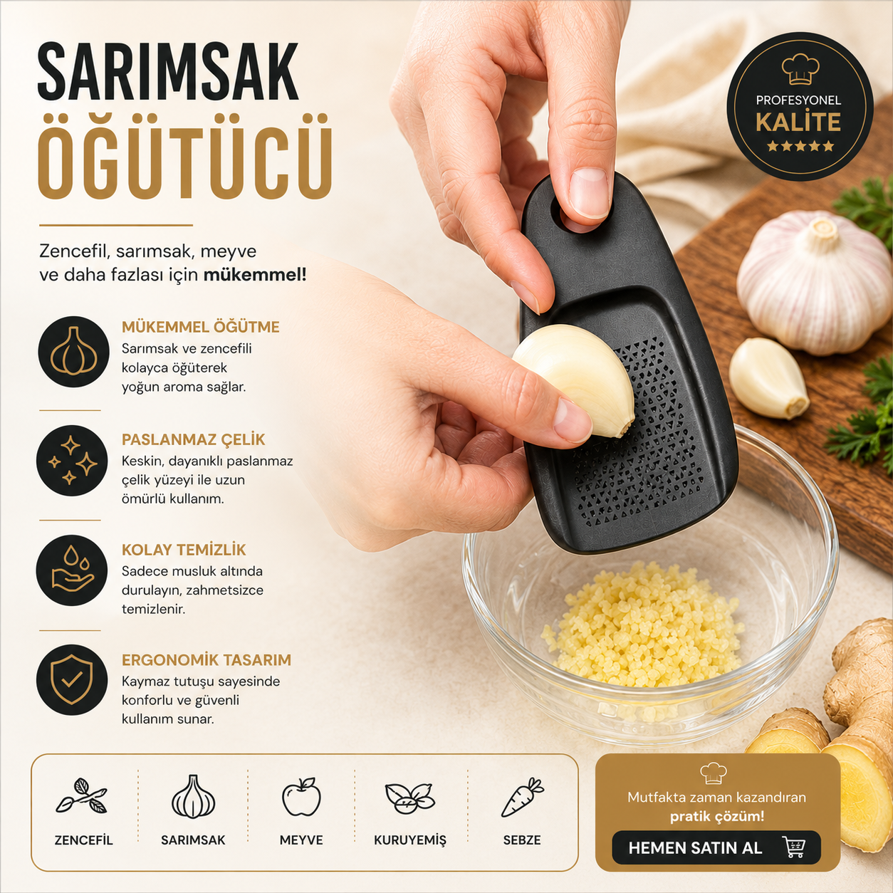 Premium 6'sı 1 Arada Mutfak Seti